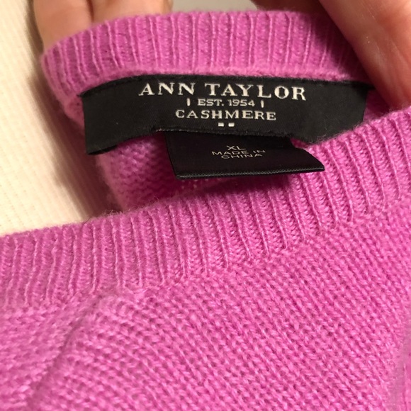 EUC! Ann Taylor Cashmere Sweater XL - Picture 7 of 7